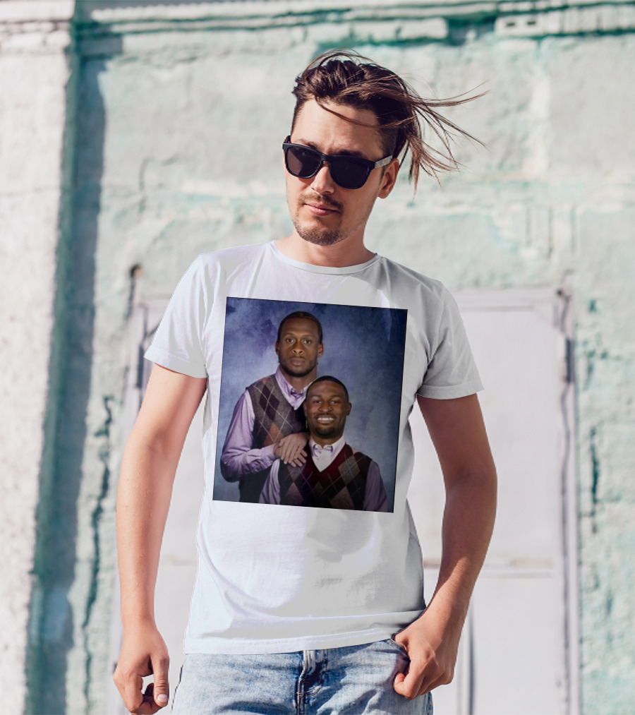 Geno Smith DK Metcalf Seattle Football Step Brothers Photo T-Shirt