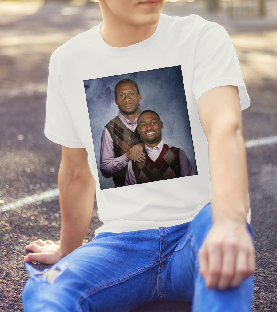 Geno Smith DK Metcalf Seattle Football Step Brothers Photo T-Shirt