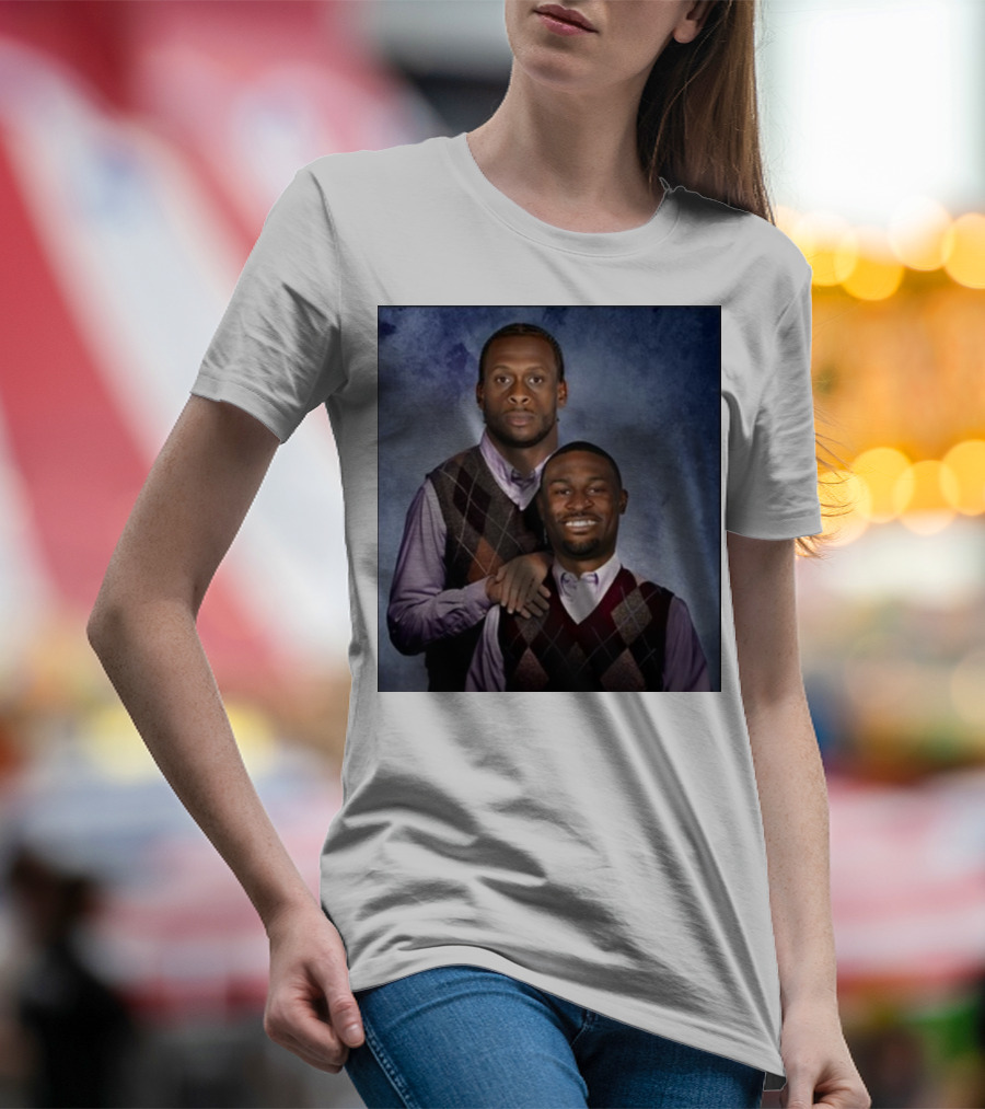 Geno Smith DK Metcalf Seattle Football Step Brothers Photo T-Shirt