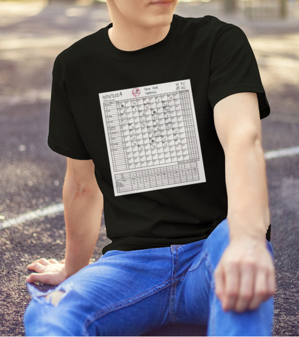Gerrit Cole New York Yankees 10-10-2024 MLB Scorecard Victory KC 3-1 T-Shirt