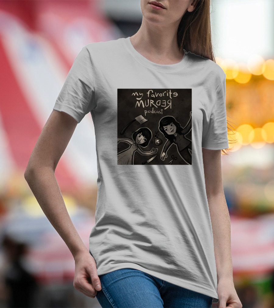 Michael Ramstead My Favorite Murder Podcast With Axes Knives And Scissors T-Shirt