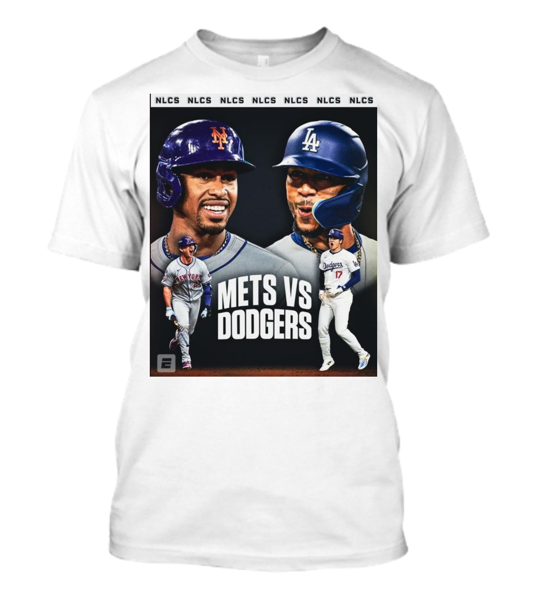 NLCS 2024 New York Mets Vs Los Angeles Dodgers Baseball Showdown T-Shirt