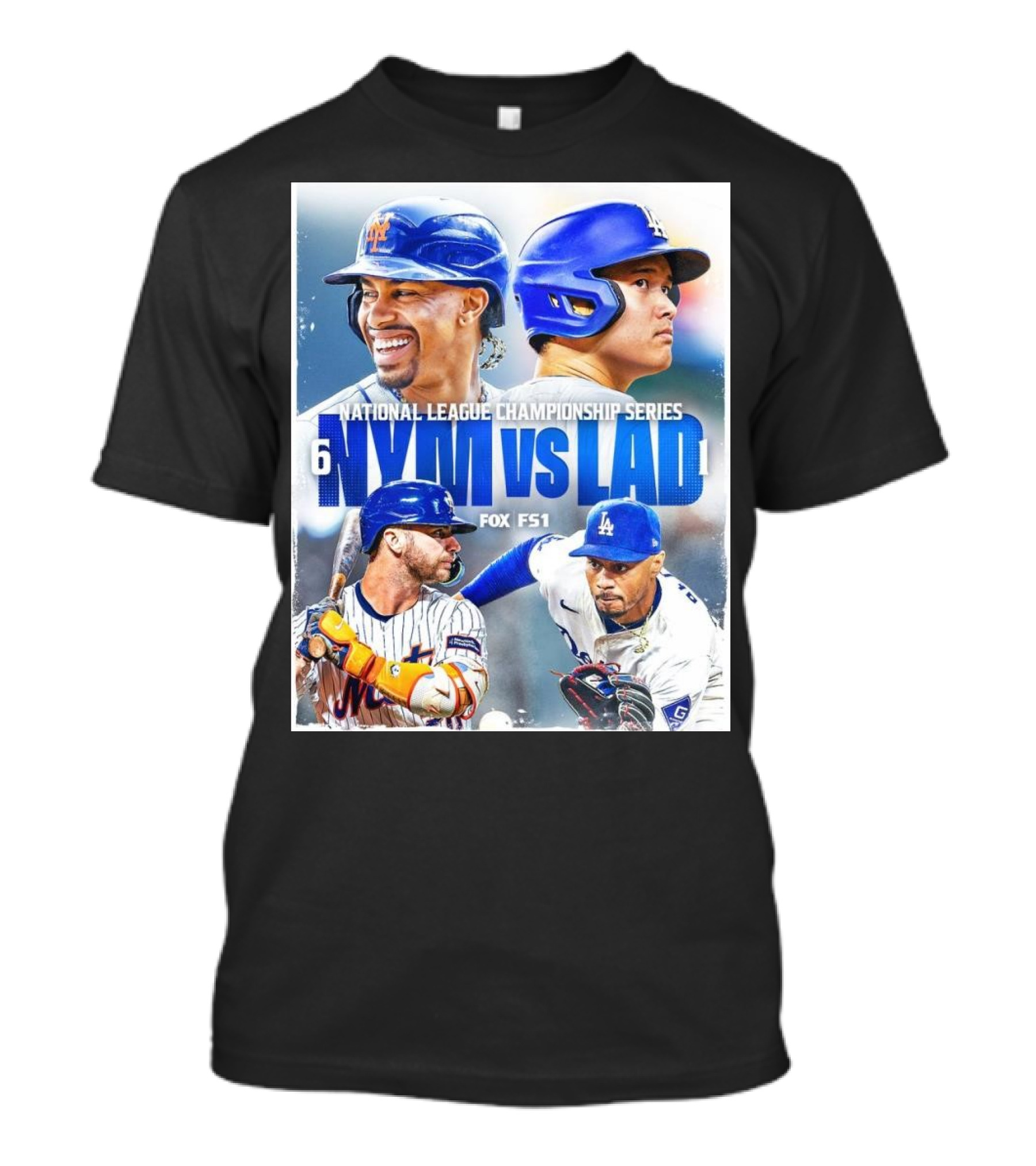 National League Championship Series NYM Vs LAD Face Off Fox FS1 T-Shirt