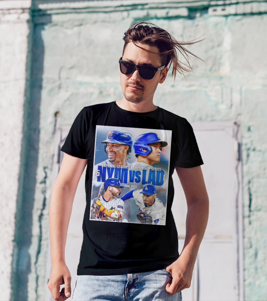 National League Championship Series NYM Vs LAD Face Off Fox FS1 T-Shirt