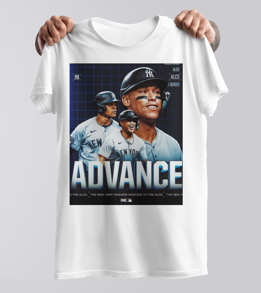 New York Yankees Advance To ALCS MLB Series T-Shirt