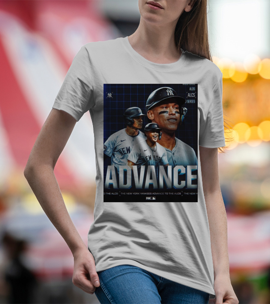 New York Yankees Advance To ALCS MLB Series T-Shirt