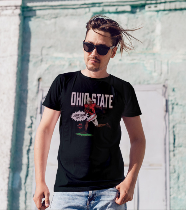 Ohio State Jeremiah Smith Football Run T-Shirt