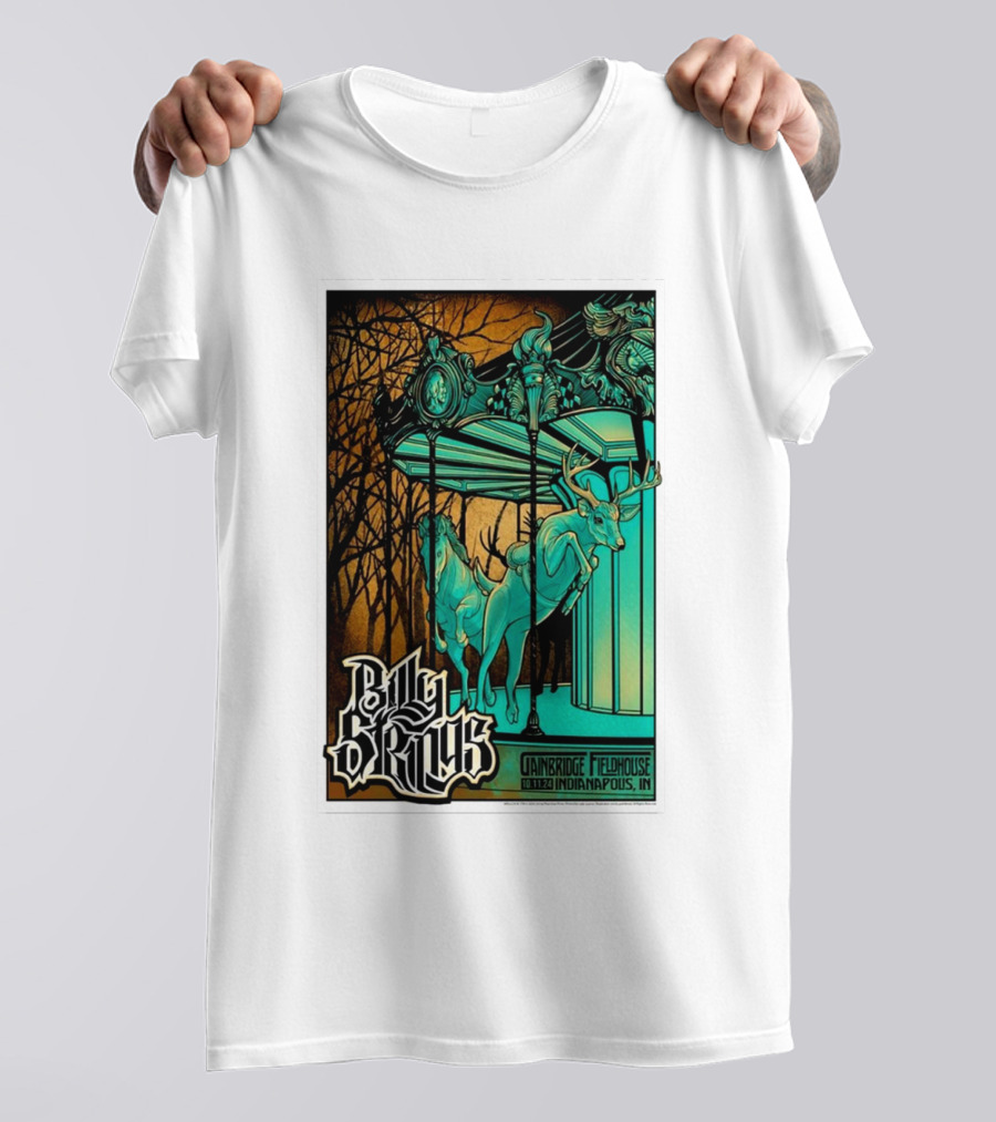 Billy Strings Oct 11 2024 Gainbridge Fieldhouse Indianapolis IN Carousel T-Shirt