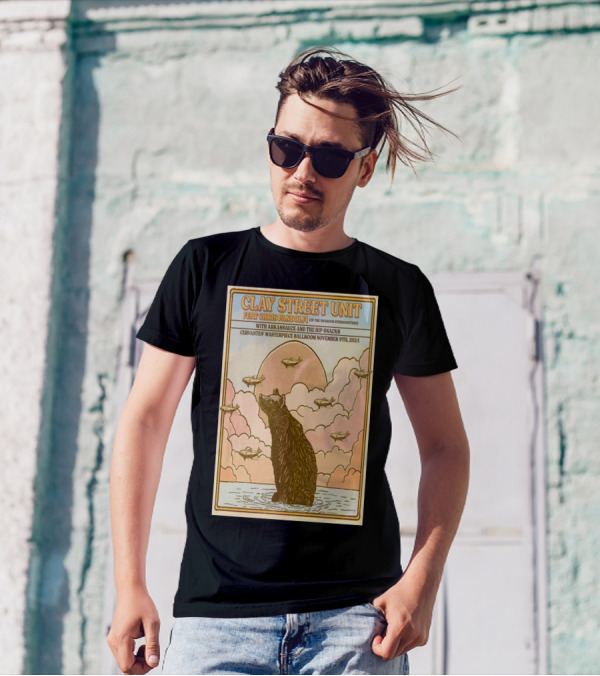 Clay Street Unit Cervantes Masterpiece Ballroom Denver November 9 2024 Featuring Chris Pandolfi Arkansasce And The Hip Snacks T-Shirt