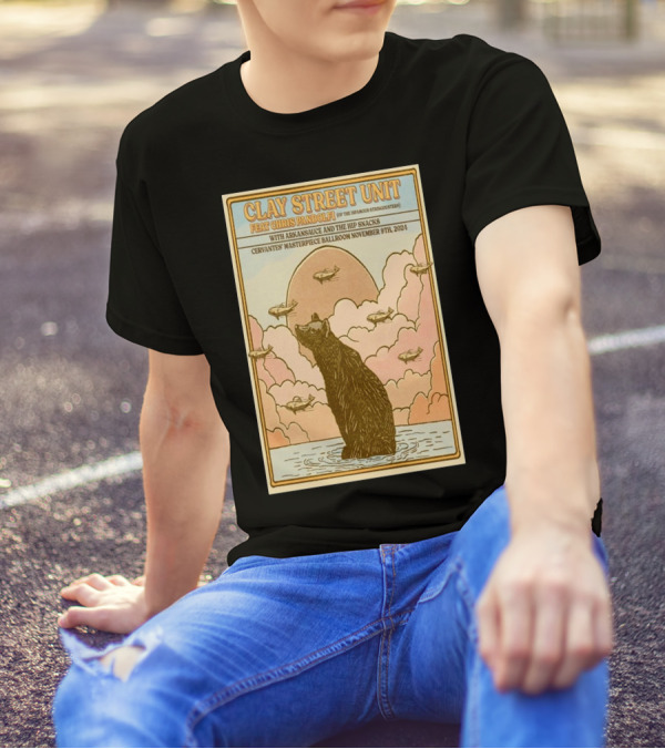 Clay Street Unit Cervantes Masterpiece Ballroom Denver November 9 2024 Featuring Chris Pandolfi Arkansasce And The Hip Snacks T-Shirt