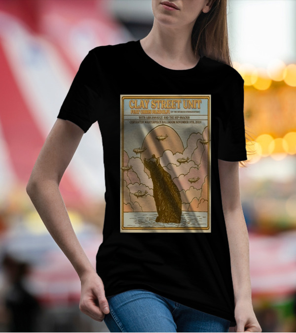 Clay Street Unit Cervantes Masterpiece Ballroom Denver November 9 2024 Featuring Chris Pandolfi Arkansasce And The Hip Snacks T-Shirt