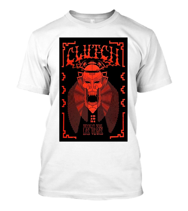 Clutch October 10 2024 Brooklyn Bowl Las Vegas NV Lion Robot T-Shirt