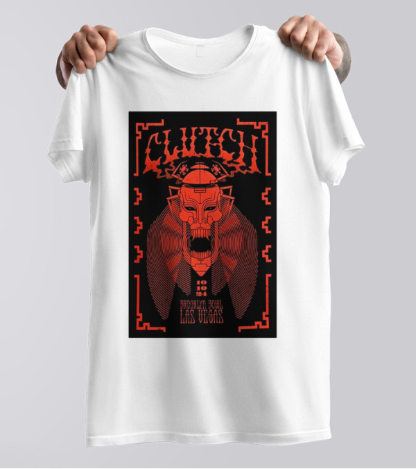 Clutch October 10 2024 Brooklyn Bowl Las Vegas NV Lion Robot T-Shirt