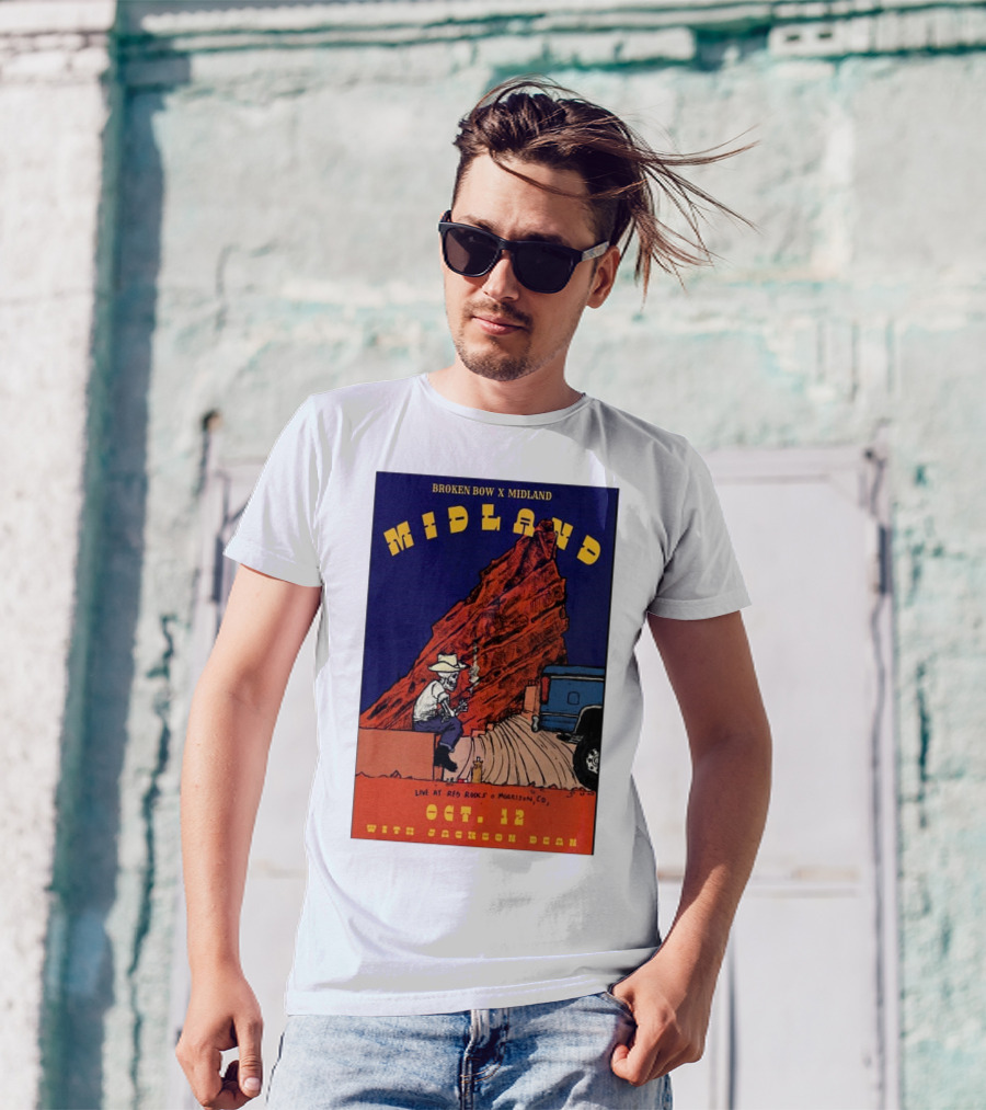 Broken Bow X Midland Live At Red Rocks Morrison CO Oct 12 With Jackson Dean T-Shirt