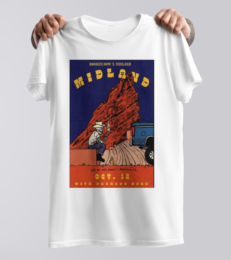 Broken Bow X Midland Live At Red Rocks Morrison CO Oct 12 With Jackson Dean T-Shirt