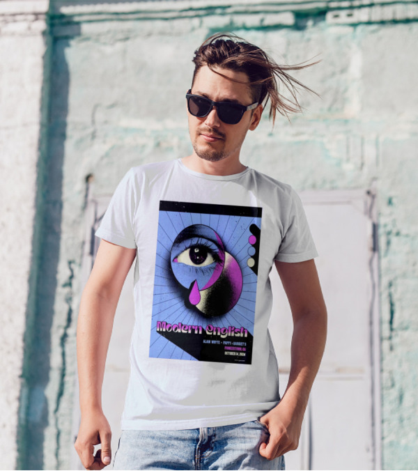 Modern English October 14 2024 Alain Whyte Pappy Harriet's Pioneertown CA Tour Eye T-Shirt
