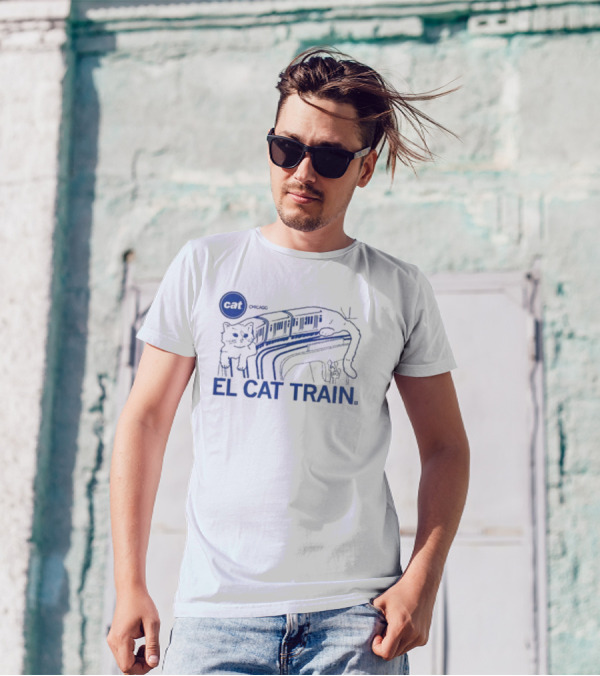 CHICAGO CAT EL CAT TRAIN RAYGUN T-Shirt