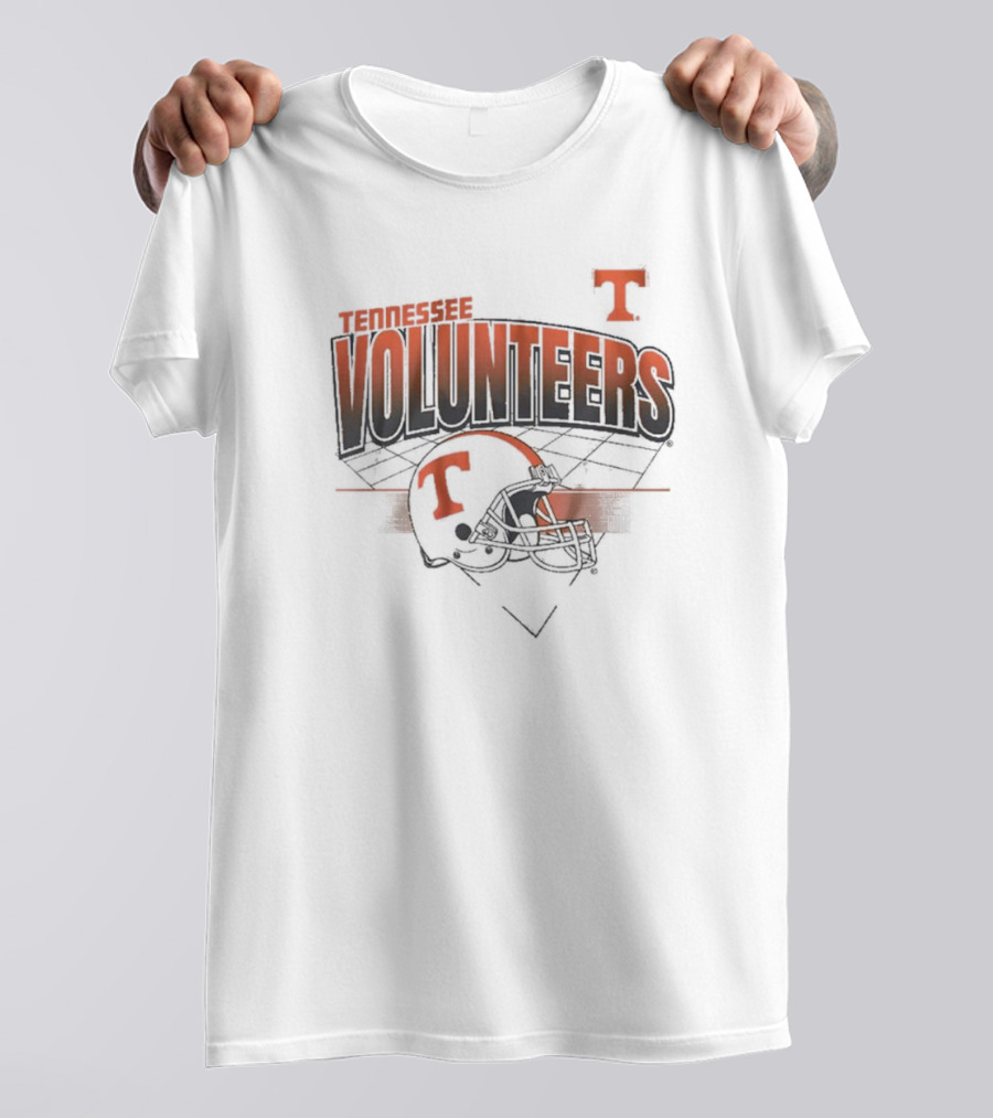 Tennessee Volunteers Football Helmet Grid Knoxville NCAA T-Shirt
