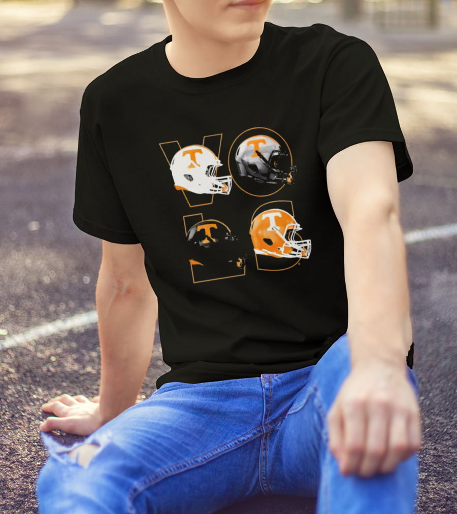 Tennessee Vols Multi Helmets NCAA Comfort Colors T-Shirt