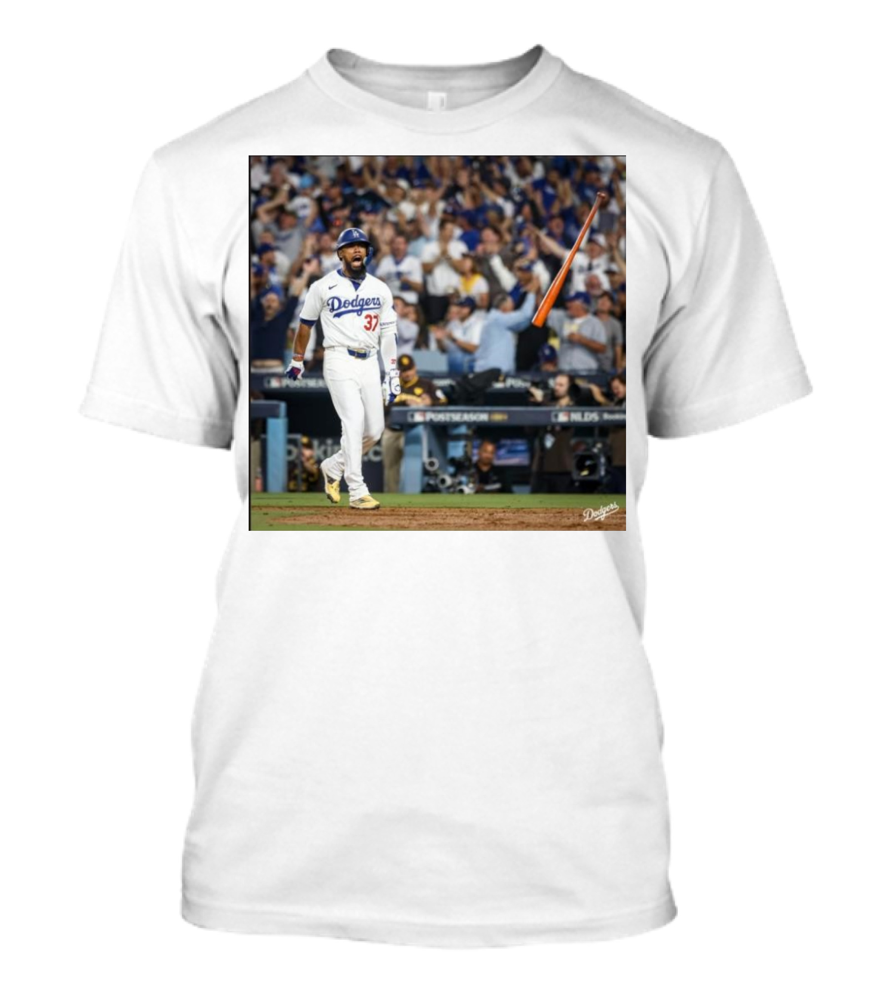 Teoscar Hernandez Dodgers Bat Flipping Moment In Postseason T-Shirt