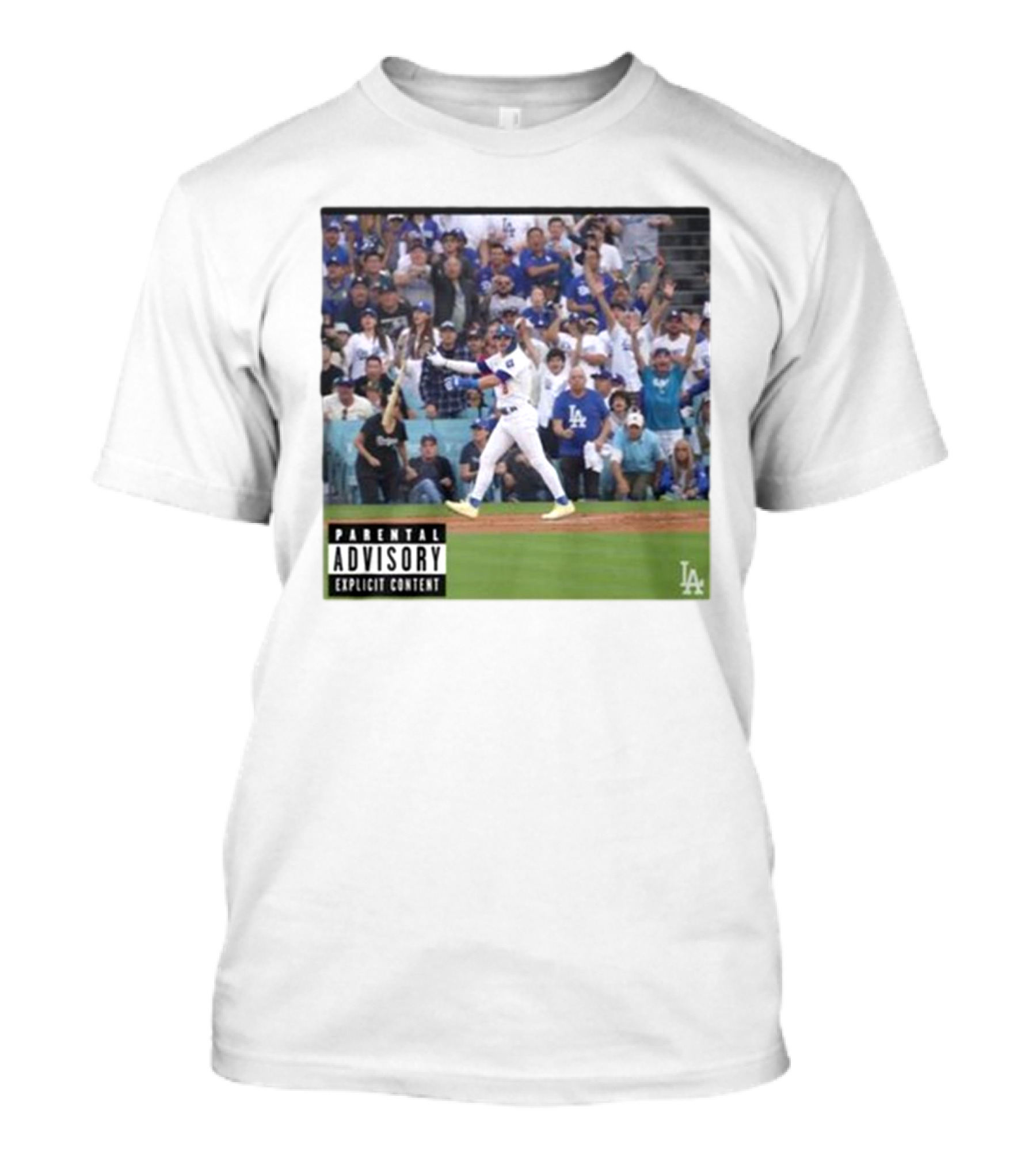 Teoscar Hernandez Los Angeles Dodgers Bat Flipping Parental Advisory Explicit Content T-Shirt