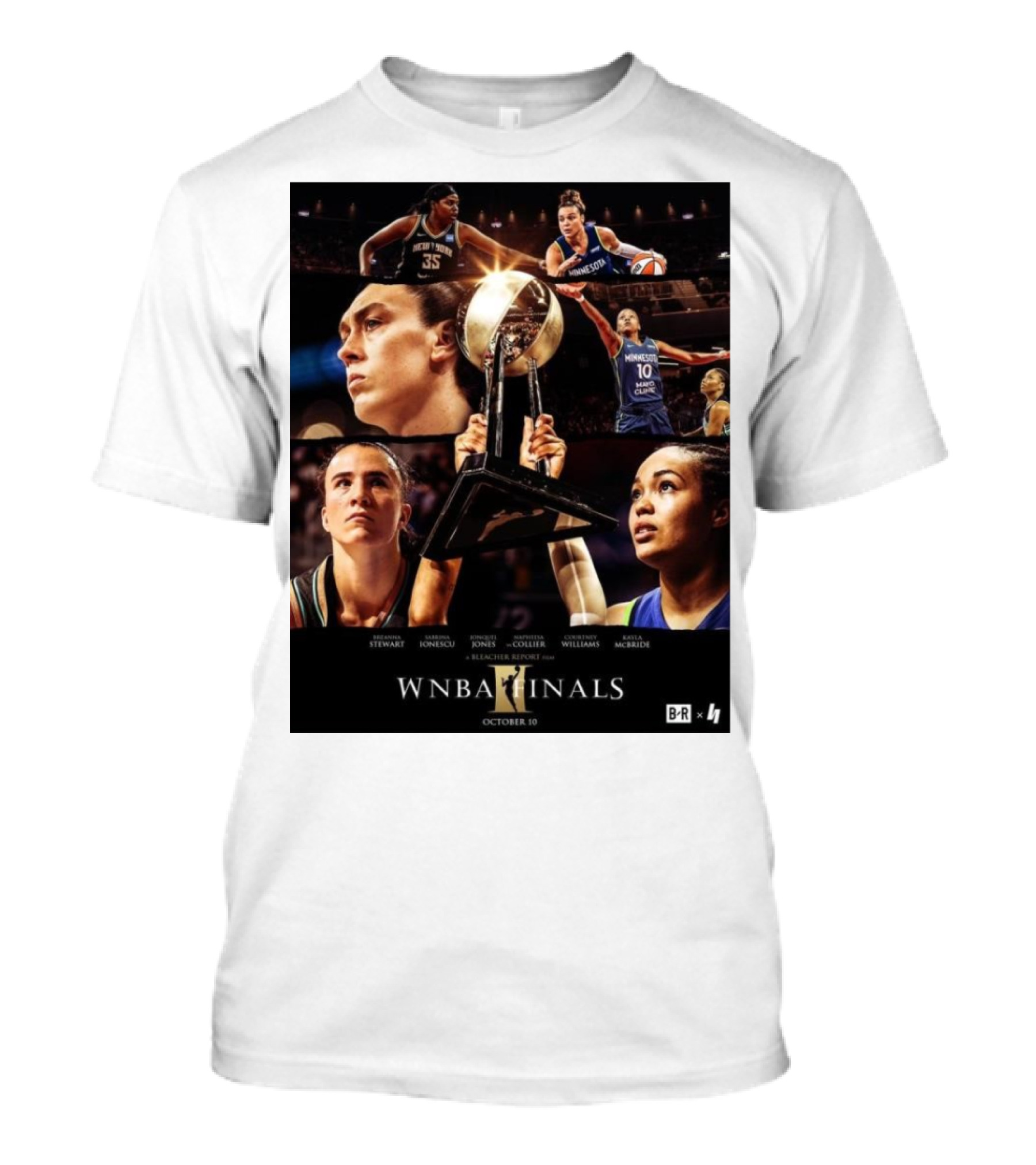 WNBA Finals October 10 Breanna Stewart Jonquel Jones Collier Wilson Williams McBride T-Shirt
