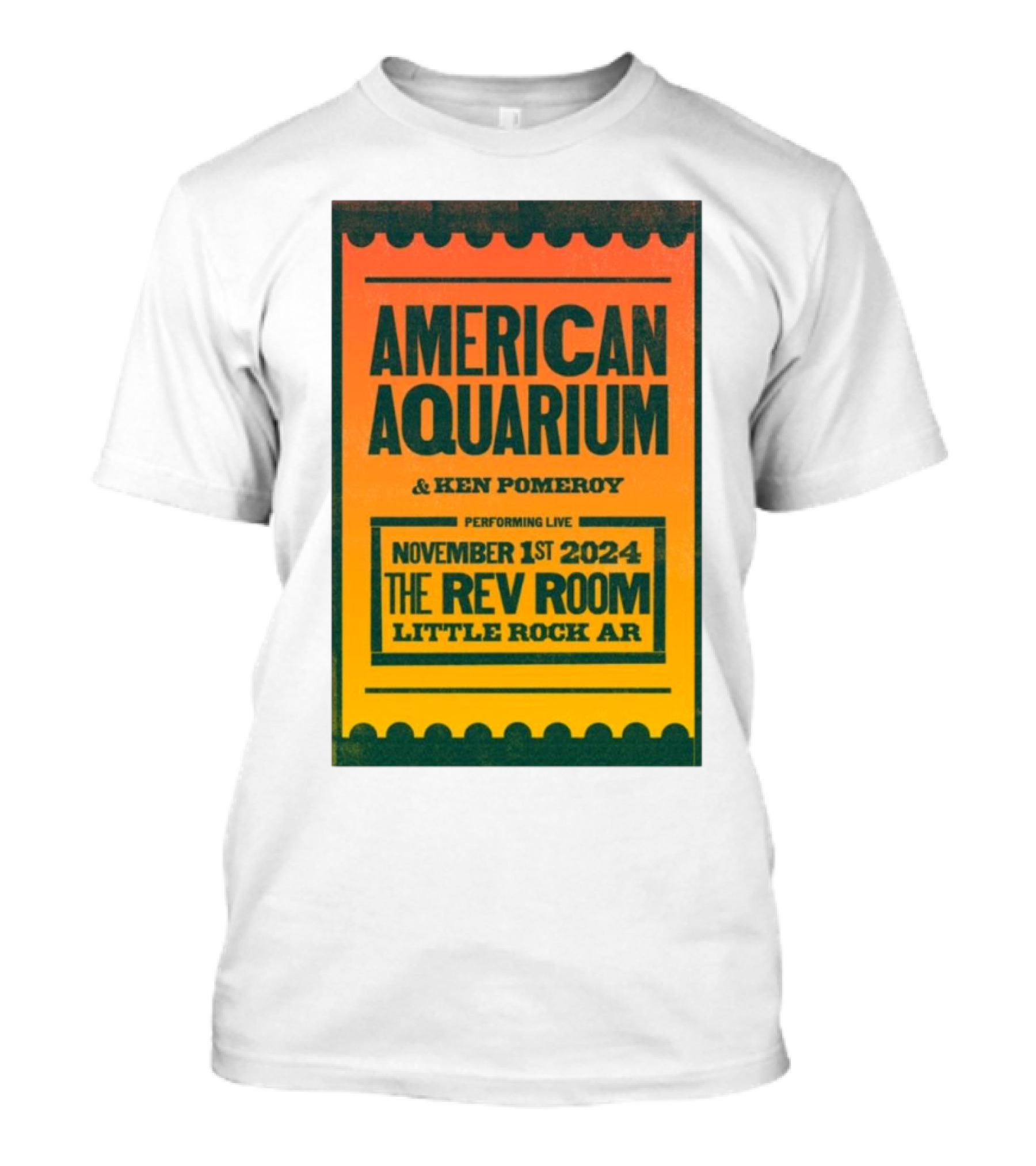 American Aquarium And Ken Pomeroy Live At The Rev Room Little Rock AR November 1 T-Shirt