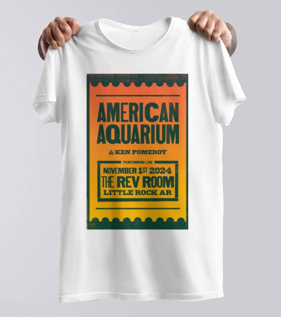 American Aquarium And Ken Pomeroy Live At The Rev Room Little Rock AR November 1 T-Shirt