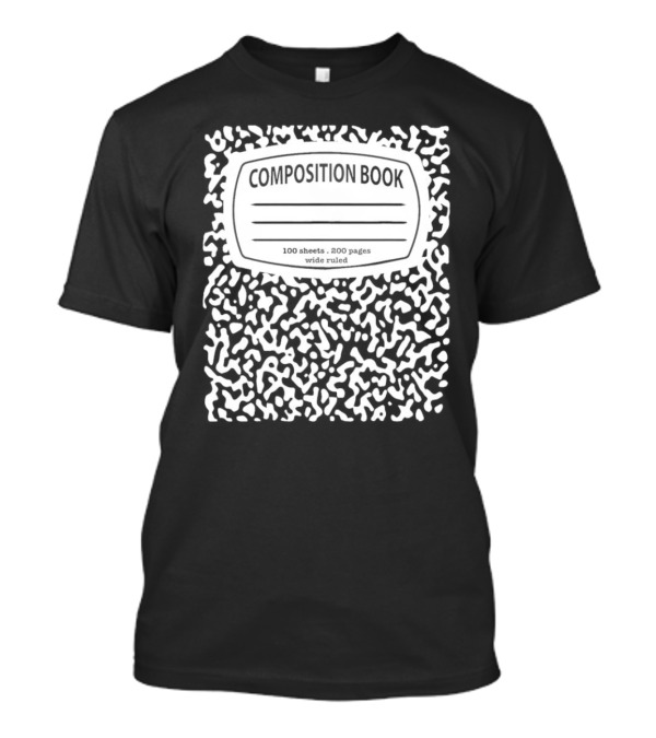 Composition Book 100 Sheets 200 Pages Wide Ruled Costume Halloween Matching Group T-Shirt
