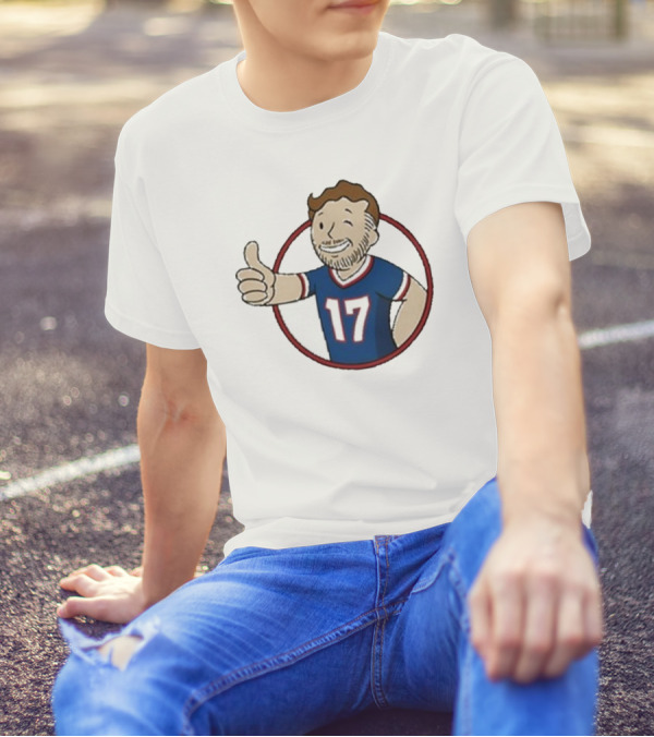 Edition Ball Out Vault Boy Thumbs Up Number 17 Jersey Blue Red T-Shirt
