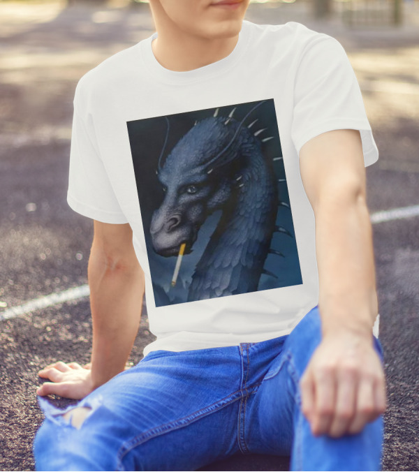 Eragon Dragon Smoking Cigarette T-Shirt