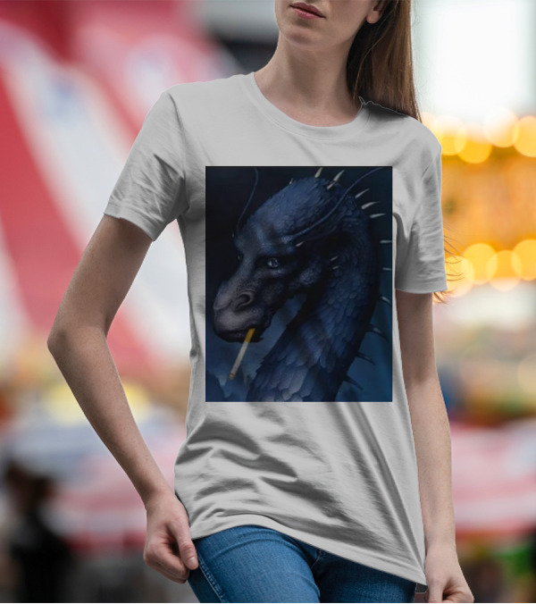 Eragon Dragon Smoking Cigarette T-Shirt