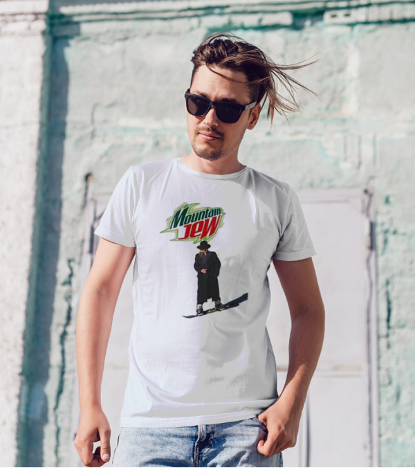 Funny Ahh Tees Mountain Jew Snowboarder T-Shirt