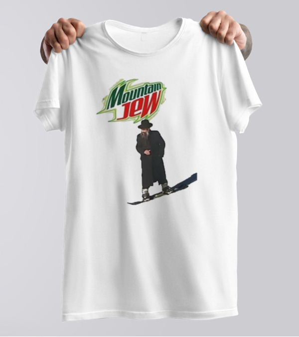 Funny Ahh Tees Mountain Jew Snowboarder T-Shirt