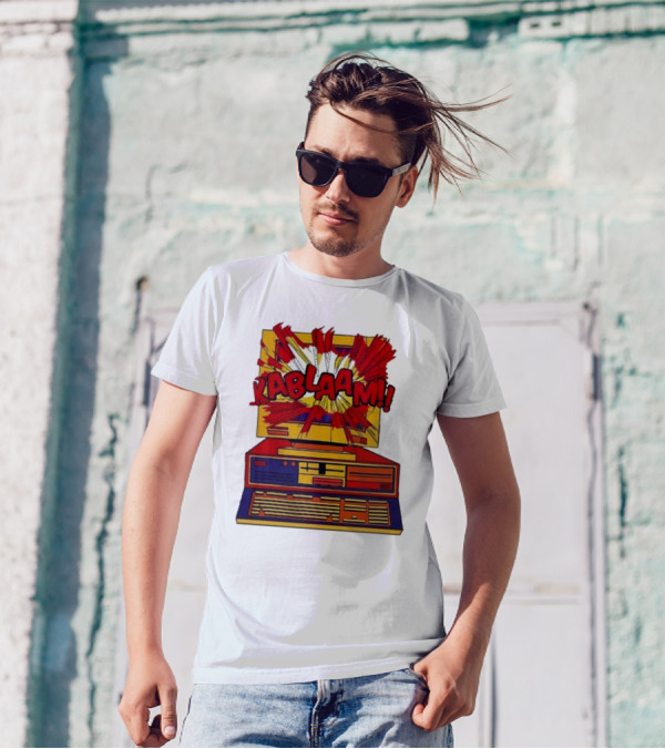 Kablaam Sheldon Cooper Big Bang Theory Computer Explosion T-Shirt