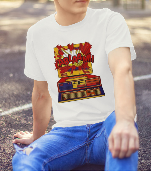 Kablaam Sheldon Cooper Big Bang Theory Computer Explosion T-Shirt