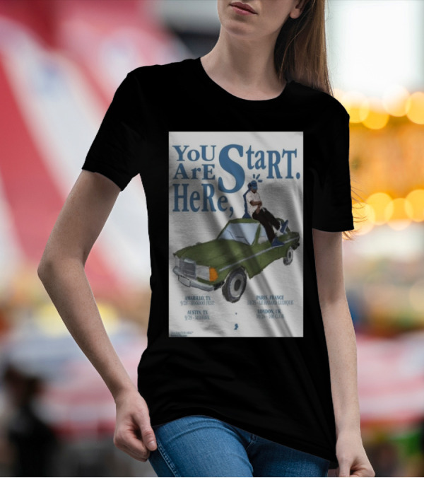 YOU ARE START HERE KAELIN ELLIS OCT 25 2024 LE HASARD LUDIQUE PARIS FRANCE AMARILLO 9/28 HOODOO FEST LONDON 10/26 100 CLUB T-Shirt