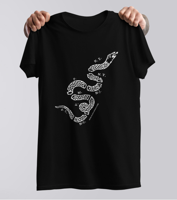 Limited Join Or Die Snake Realalexjones Logo Revolutionary T-Shirt