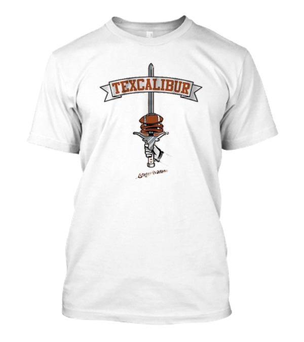 Texas Longhorns Texcalibur Football Sword T-Shirt