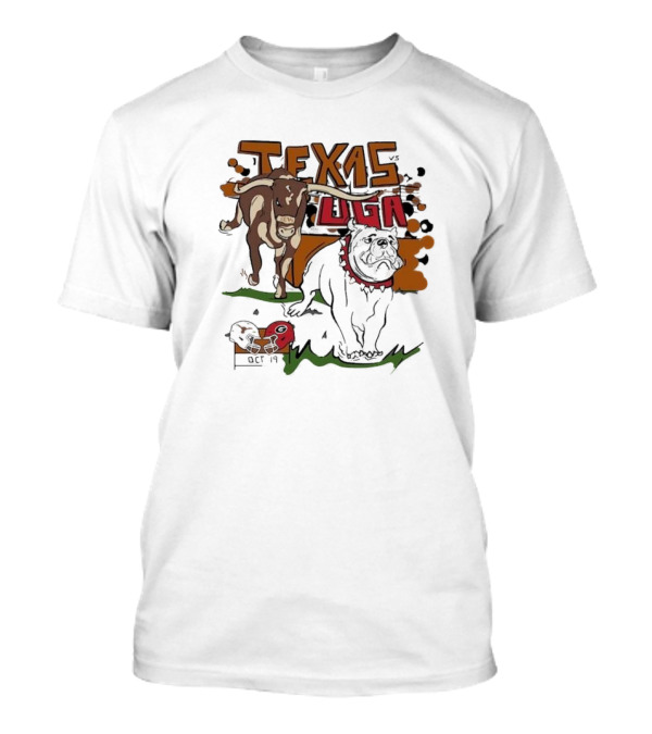 Texas Longhorns UGA Football Rivalry October 19 Matchup T-Shirt