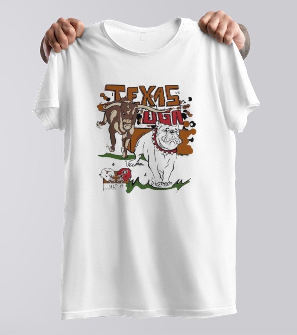 Texas Longhorns UGA Football Rivalry October 19 Matchup T-Shirt