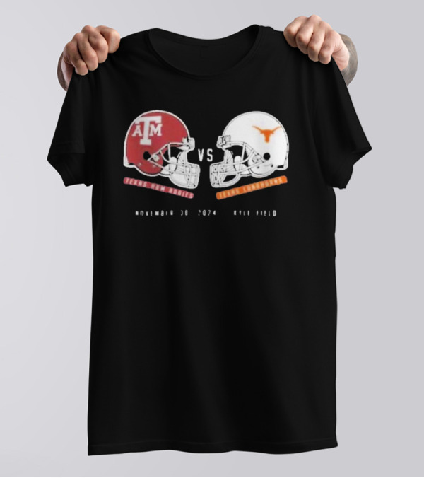 Texas Longhorns Vs Texas A&M Aggies November 30 2024 Kyle Field T-Shirt