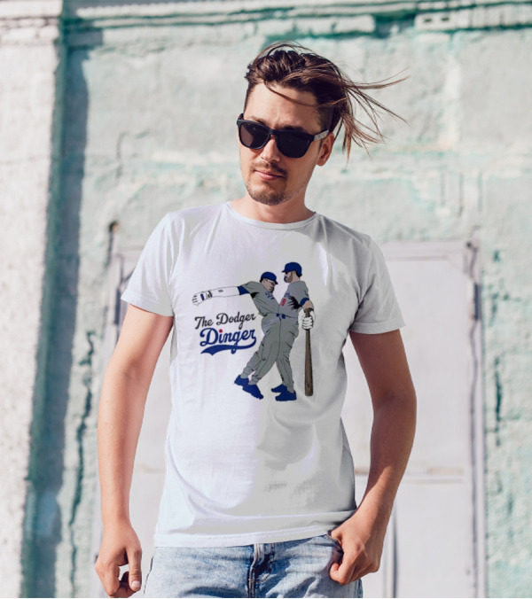 The Dodger Dinger Crotch Bump 2024 Baseball T-Shirt