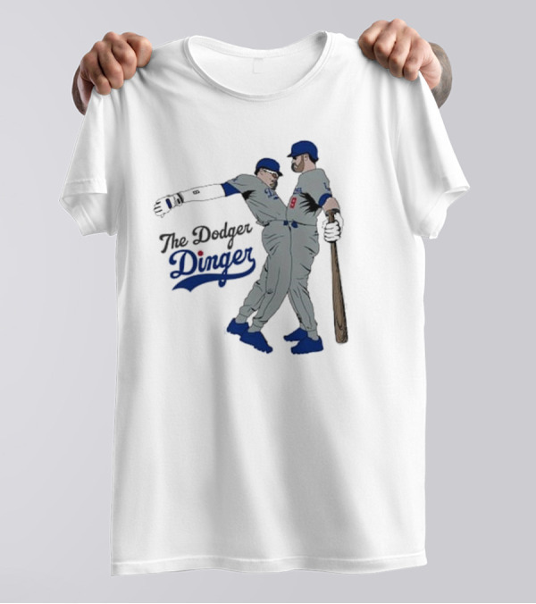 The Dodger Dinger Crotch Bump 2024 Baseball T-Shirt