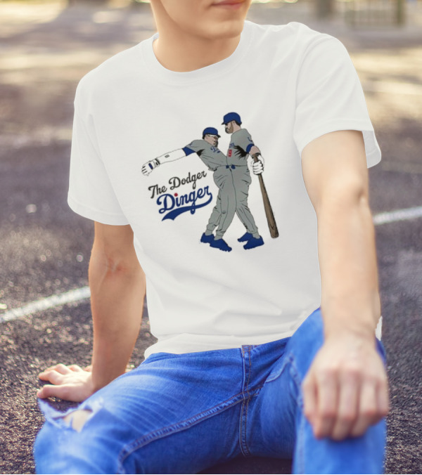 The Dodger Dinger Crotch Bump 2024 Baseball T-Shirt