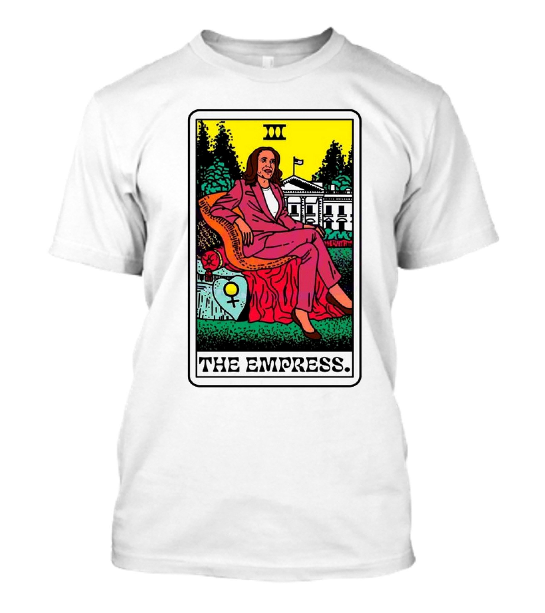 The Empress Kamala Harris Tarot Card 2024 White House Iconic T-Shirt