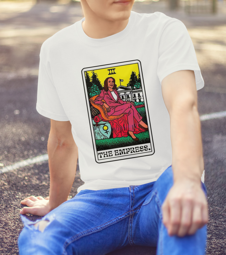 The Empress Kamala Harris Tarot Card 2024 White House Iconic T-Shirt