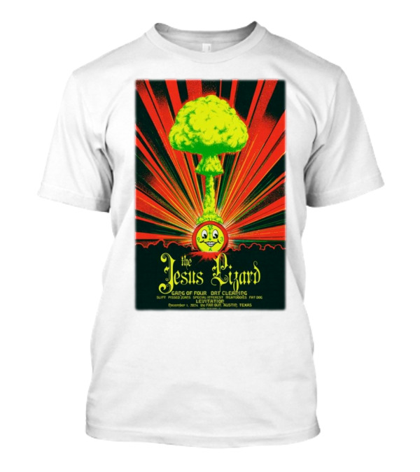 The Jesus Lizard Levitation Festival Nov 1 2024 Far Out Austin TX T-Shirt