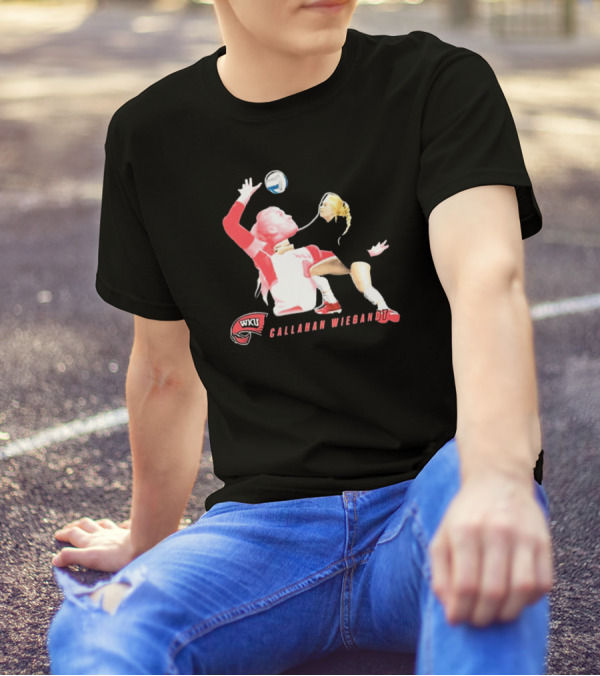 Callahan Wiegandt WKU Volleyball Character T-Shirt