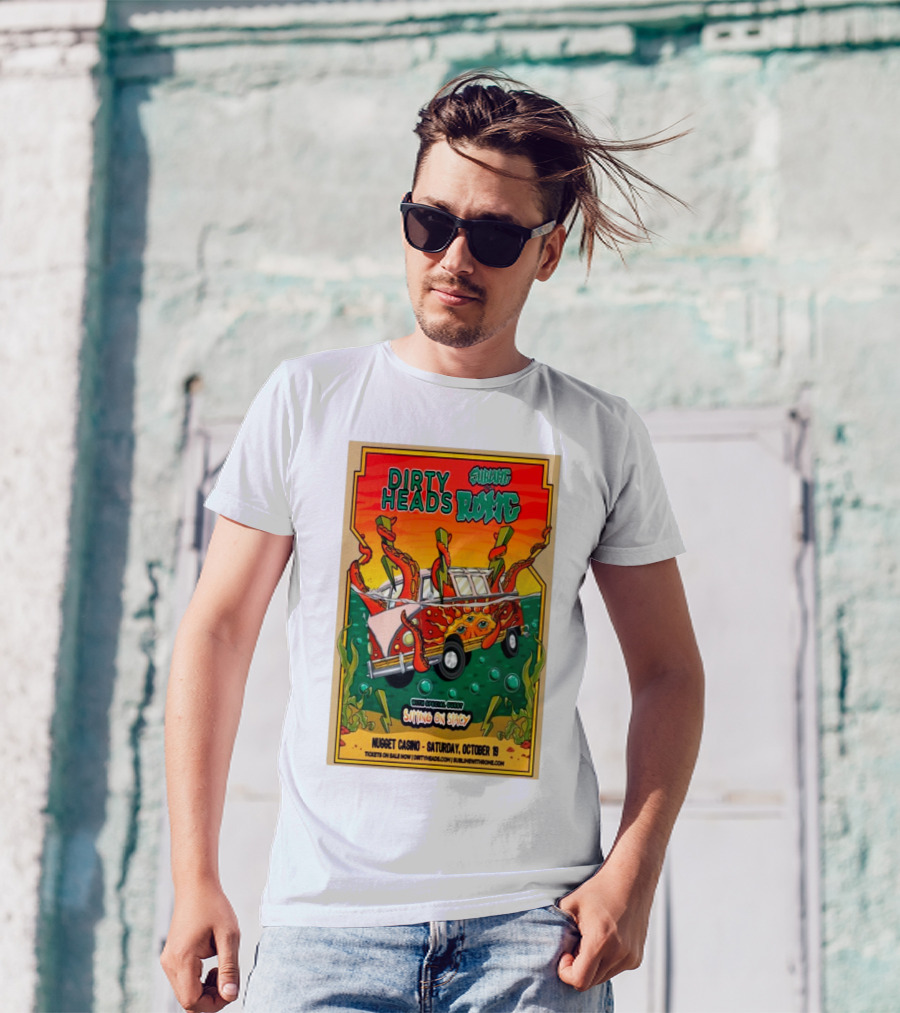 Dirty Heads Sublime Rome Nugget Casino October 19 Sitting On Stacy Tour T-Shirt
